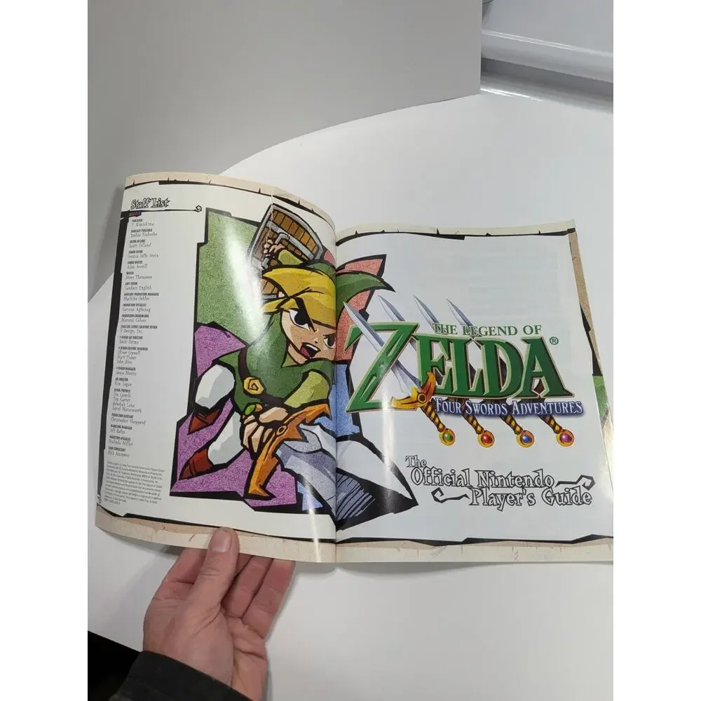 Nintendo Legend of Zelda Four Swords GameCube Official Player’s Guide Rare‎ OOP